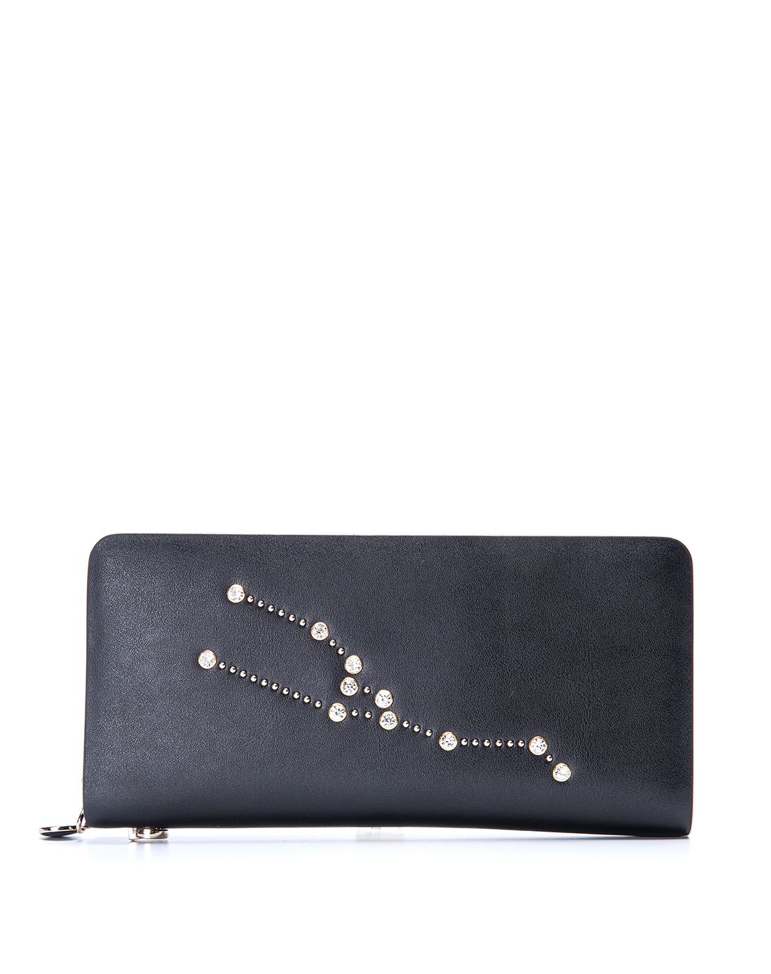 奥康2016新款女款黑色二层牛皮金牛座手拿包