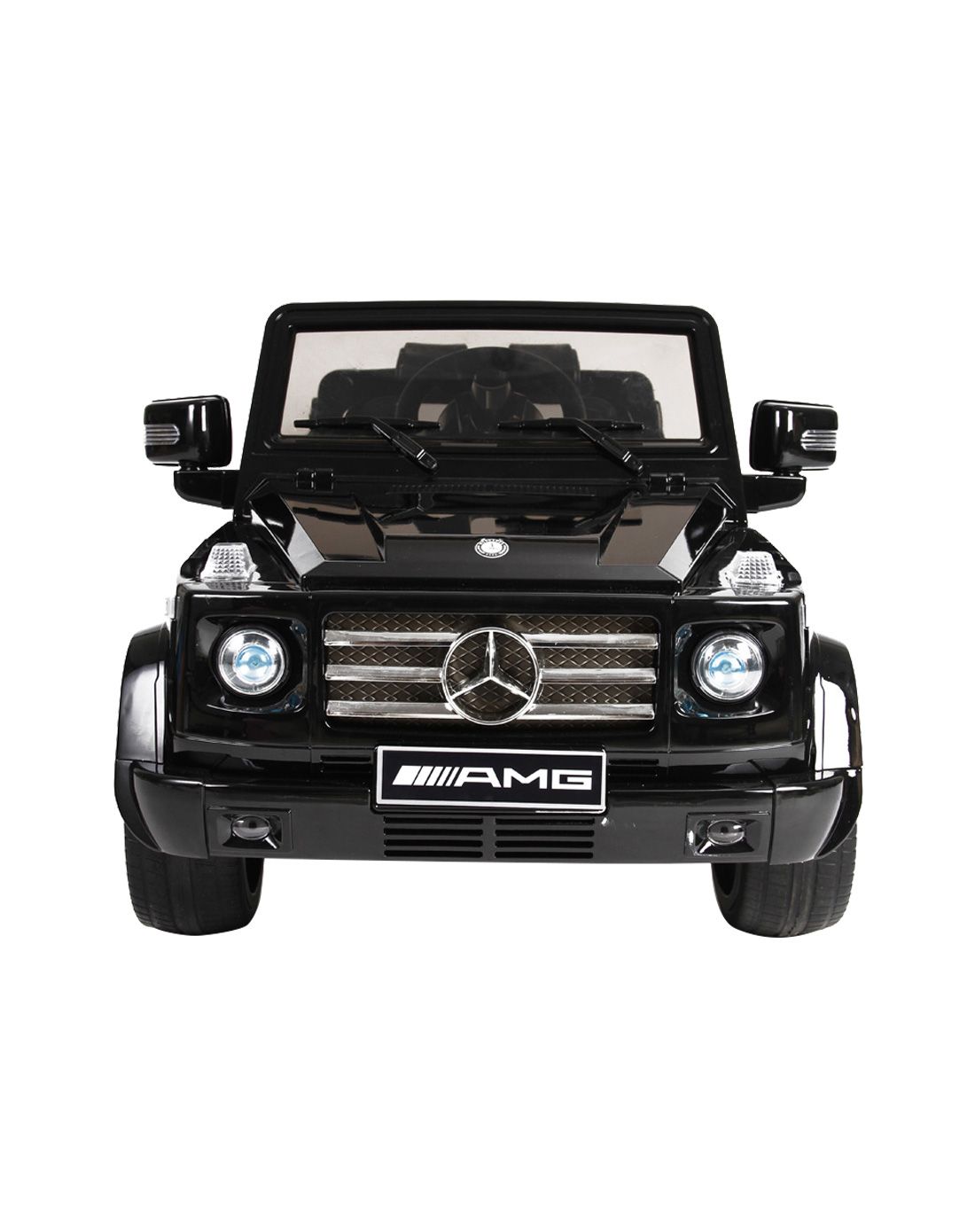 栋马奔驰高配g55四轮可坐电动车黑色2.4g烤漆版中性