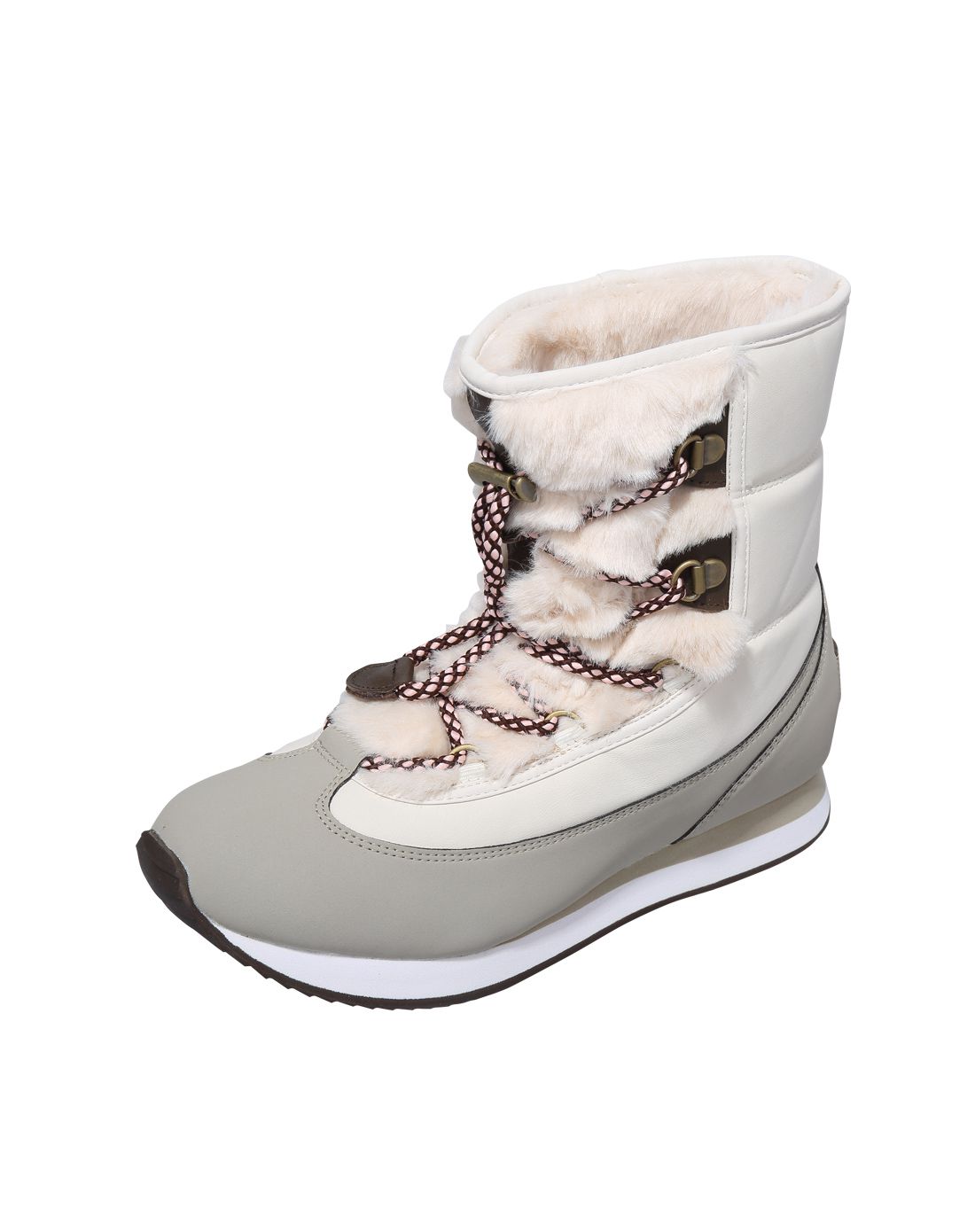 休闲时尚保暖 女款白色棉靴