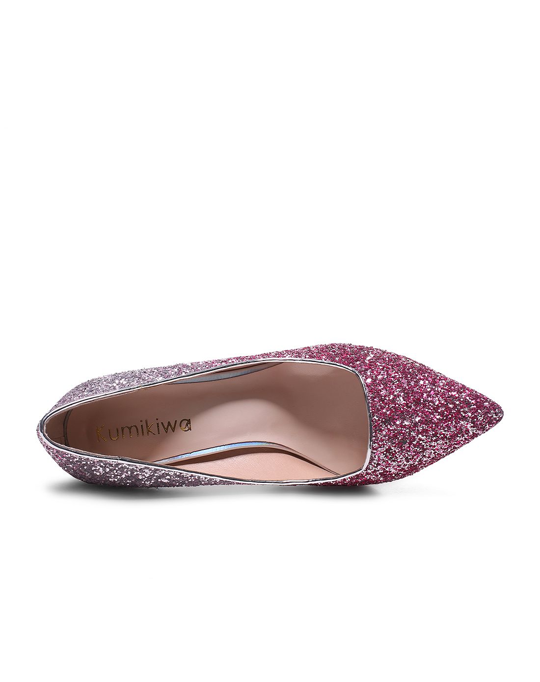 16年新品粉银色高跟凉鞋