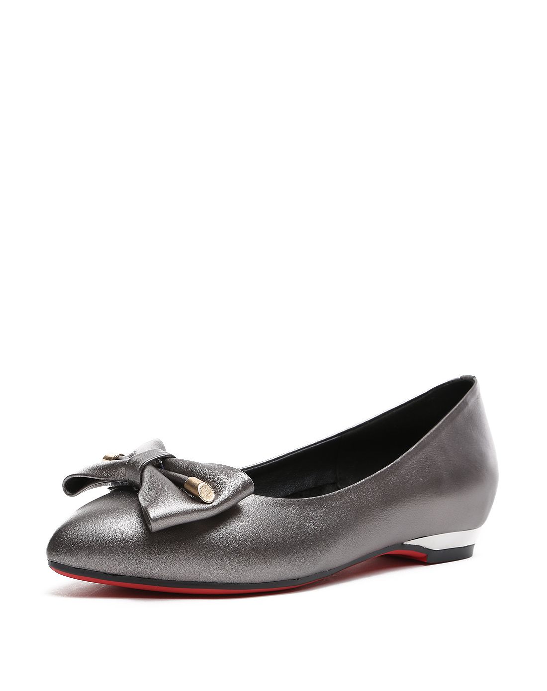 梦特娇枪色牛皮经典单鞋女鞋