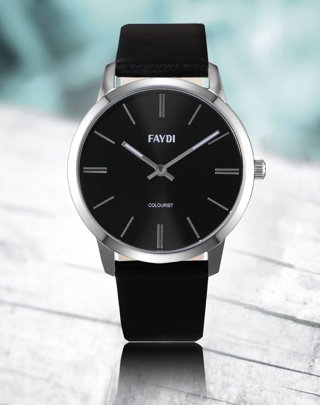 飞迪faydi (人气热销款)简约出色时尚情侣对表男款黑色