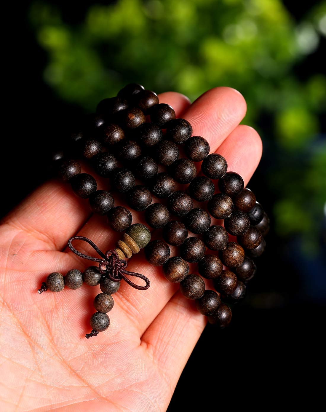 乌木阴沉木手链 108颗 8mm