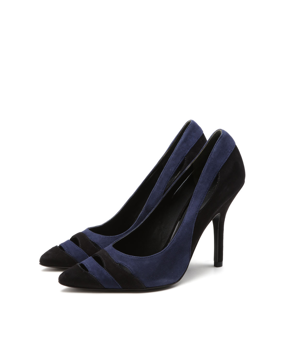 stella luna特卖旗舰店镂空拼色尖头浅口细跟女鞋seb33c0132488_唯品