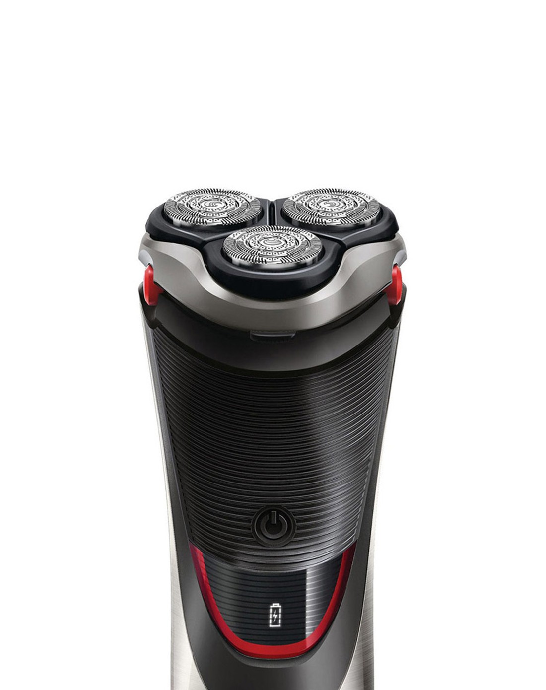 > 黑银色独立双层刀片剃须刀