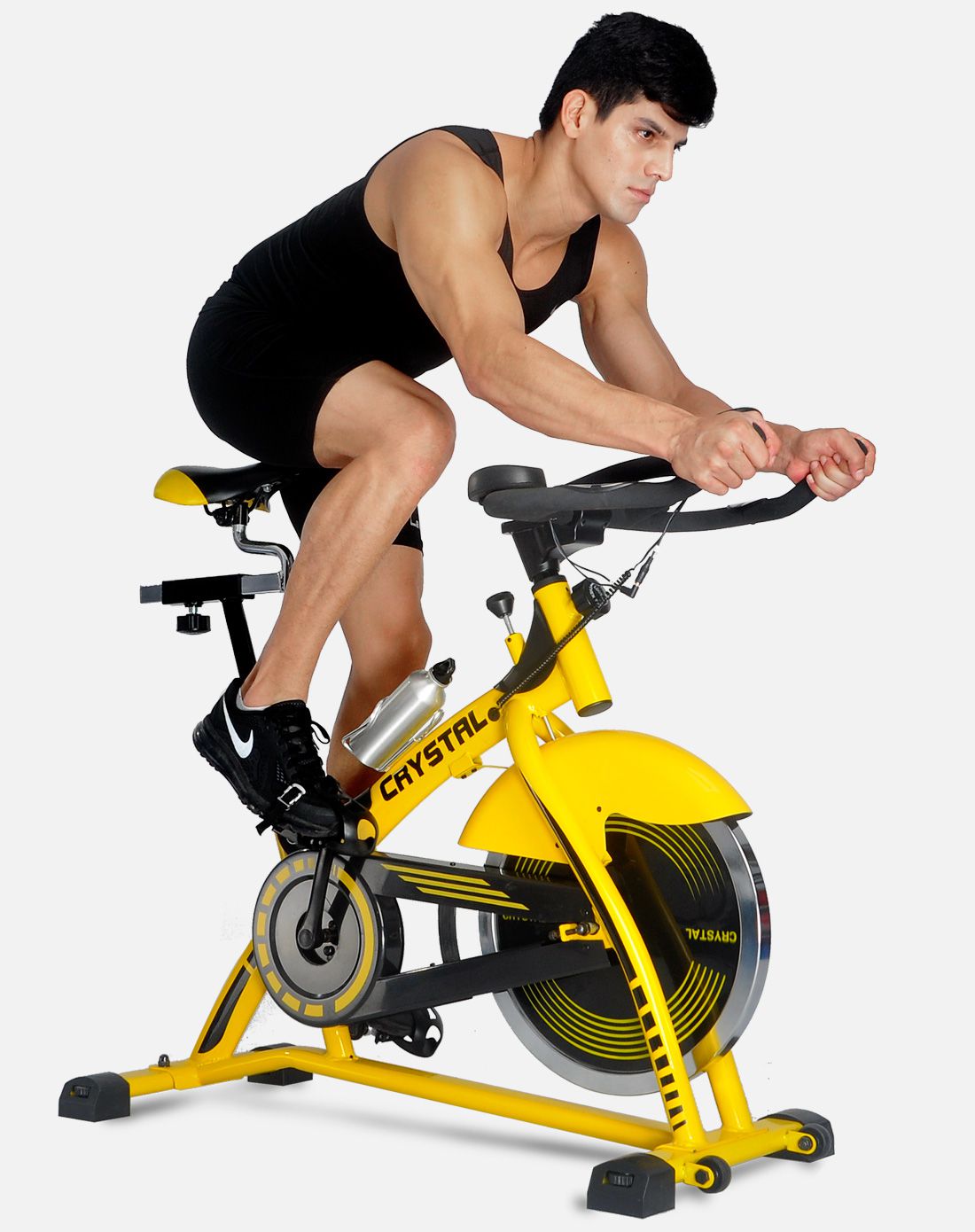 中性款黄色健身动感单车 减肥健身专用