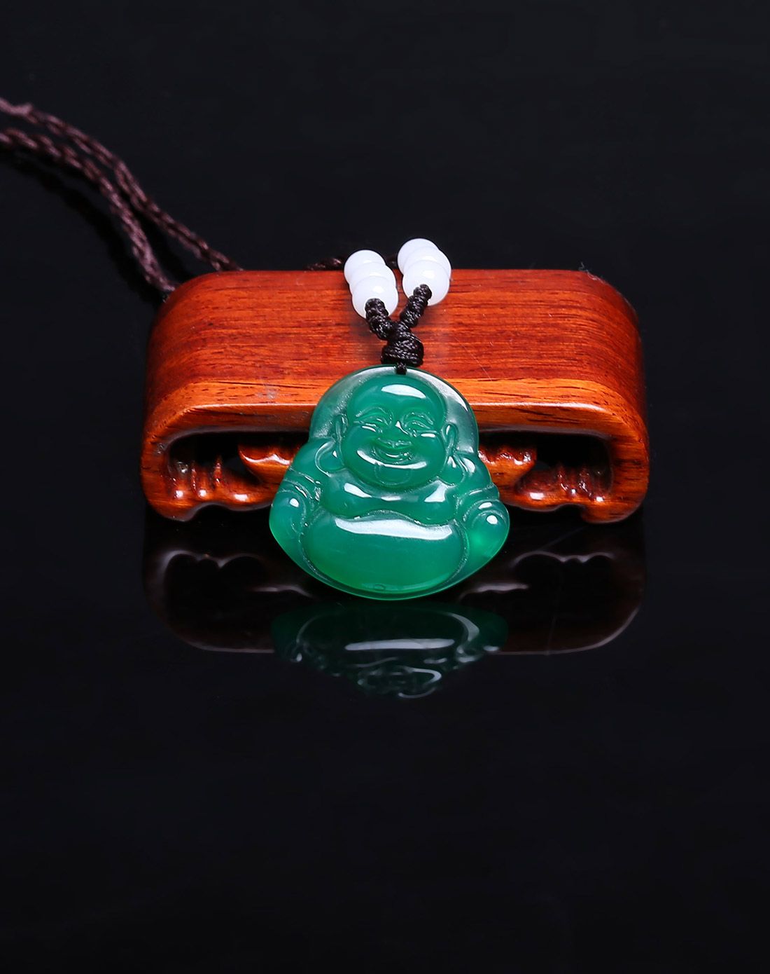 绿玉髓佛公吊坠