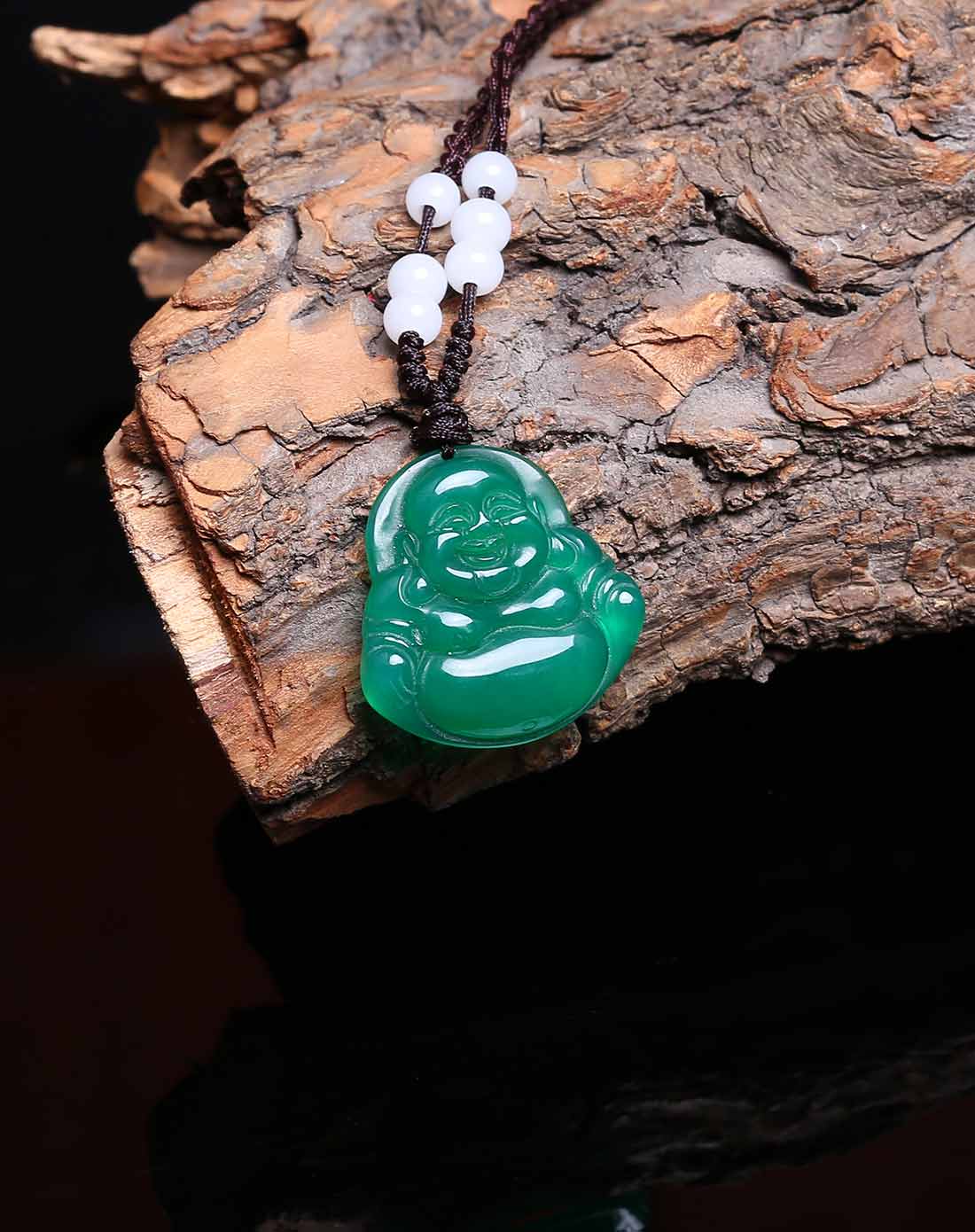 绿玉髓佛公吊坠
