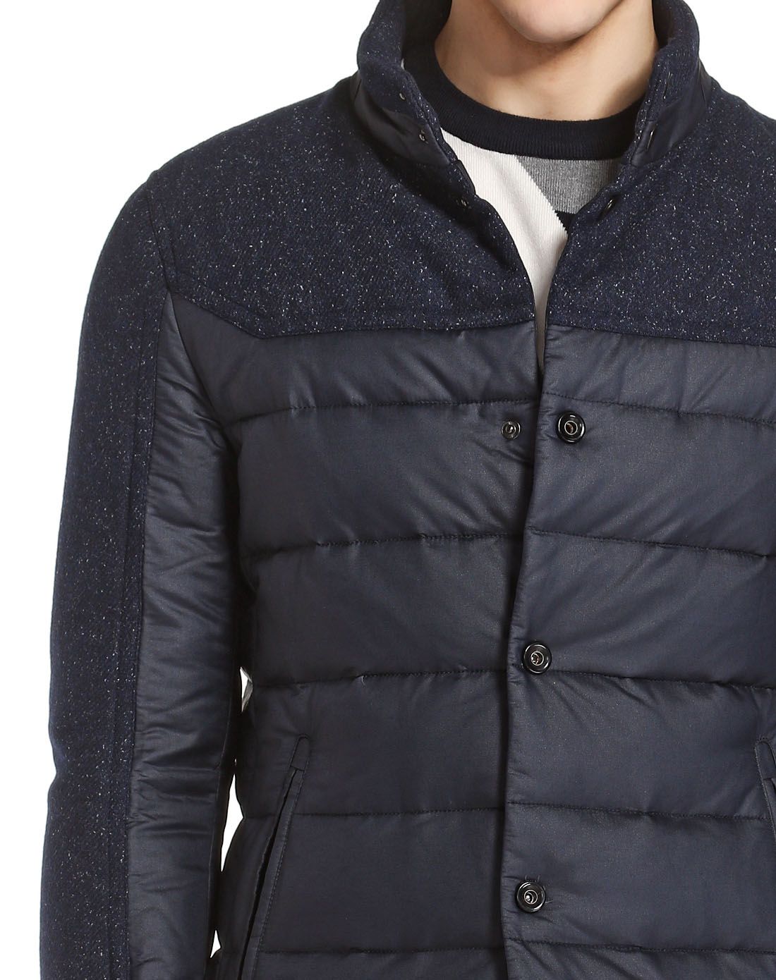 斯卡图carlo castello深蓝色年轻百搭长袖羽绒服82726505825_唯品会