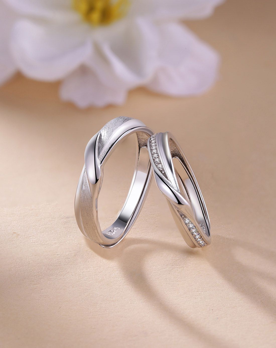 your-d 925银情侣开口对戒 幸福恋人 一对价