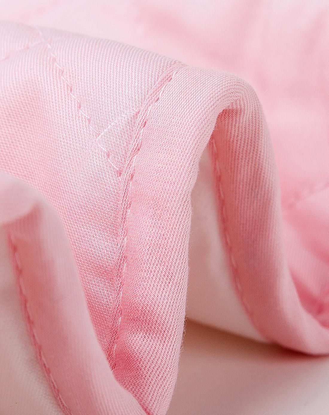 粉色三层夹棉宝宝四季隔尿垫