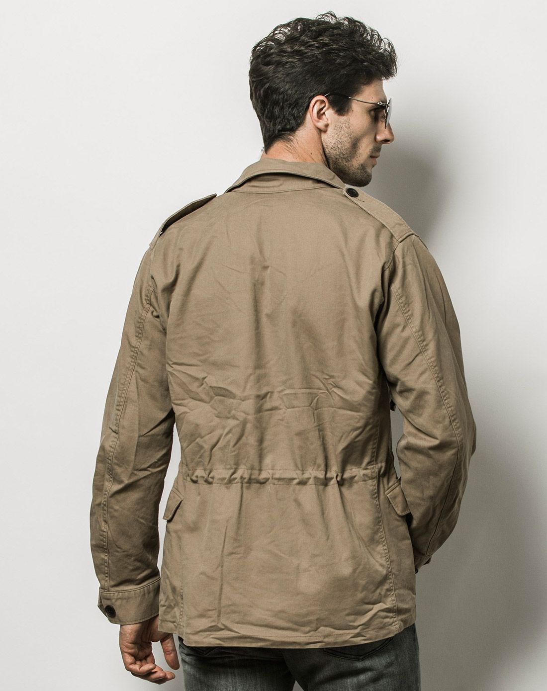 男卡其复古骑兵斜m43野战夹克