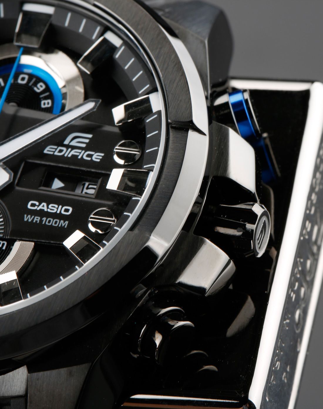 卡西欧 edifice金属系列钢带石英男表