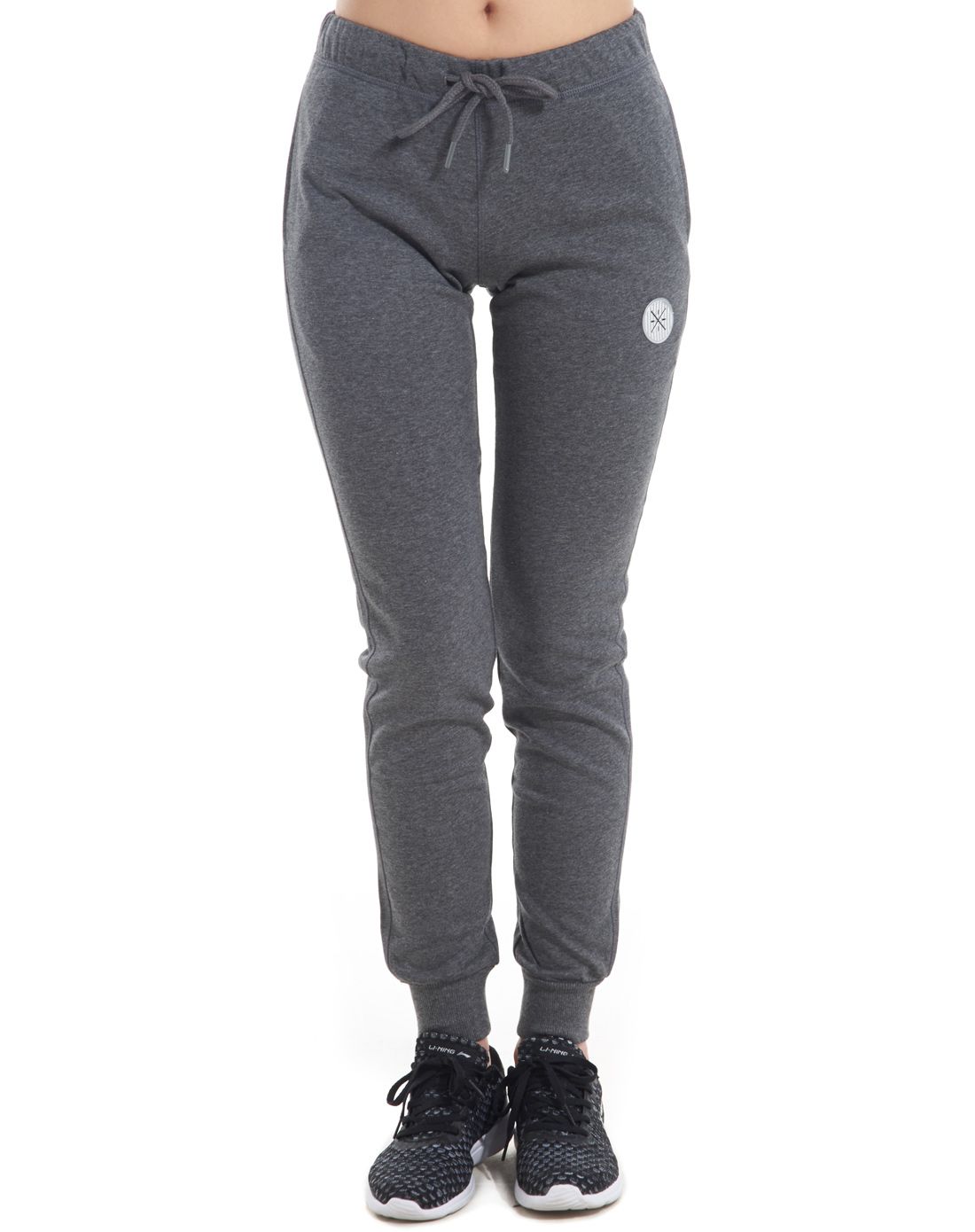 女款深花灰卫裤 简约舒适