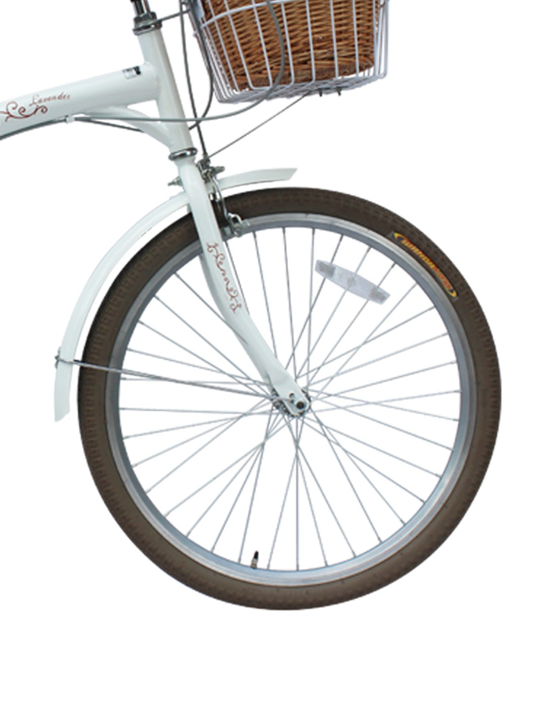 莱斯帕lexpa自行车专场直发货24寸变速女式复古大小轮自行车-标配白bp