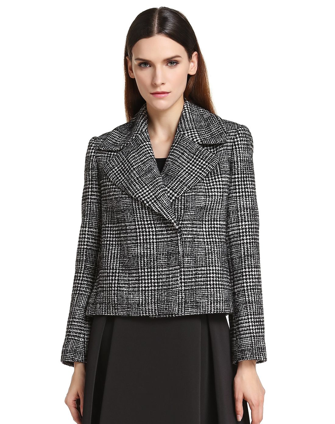 co女装专场 黑/米白色优雅气质长袖外套