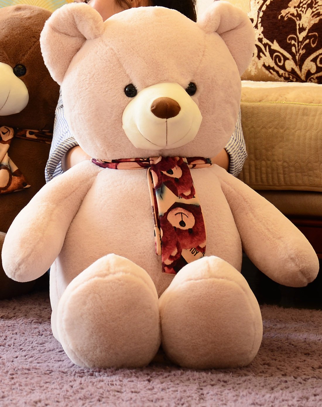 (新款)胖胖熊-浅棕-100cm