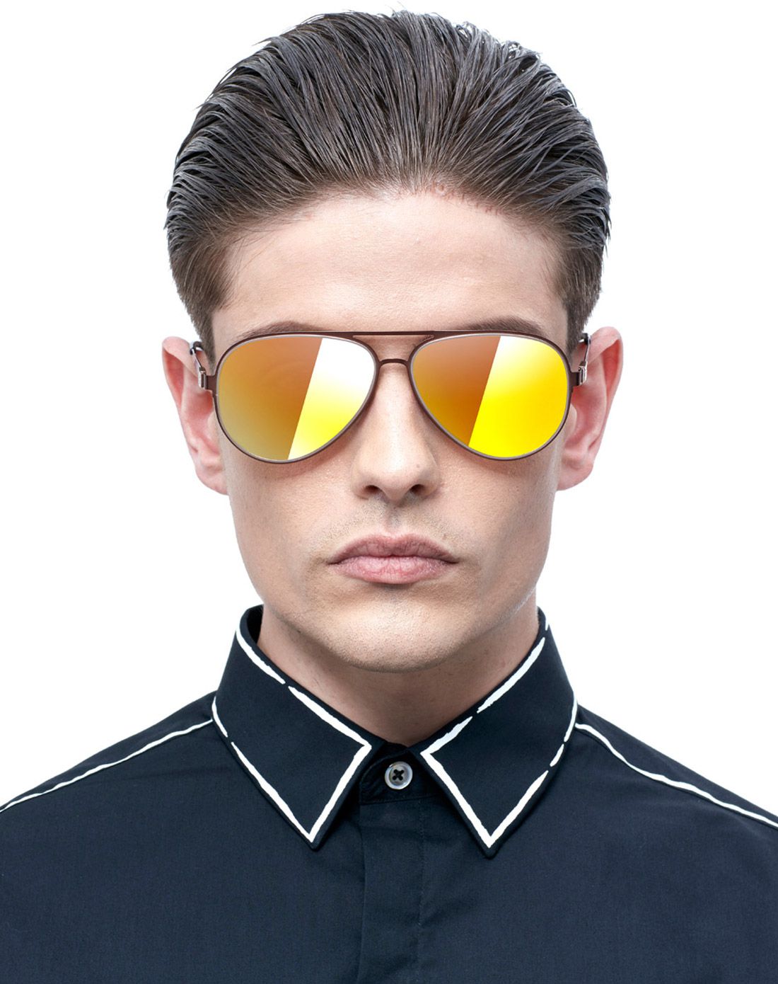 全明星眼镜同款专场molsion 黄晓明广告同款经典绅士系列偏光镜ms1237