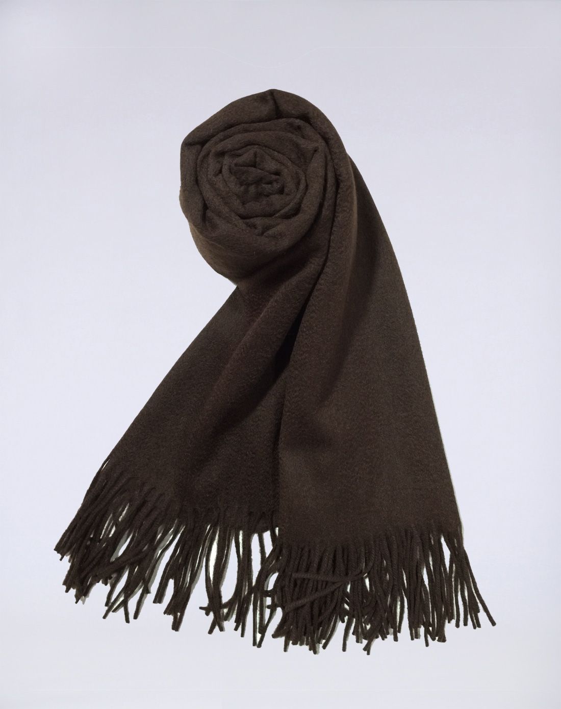 高雅系列圣诞欢乐惠 咖色意大利时尚羔羊毛披肩