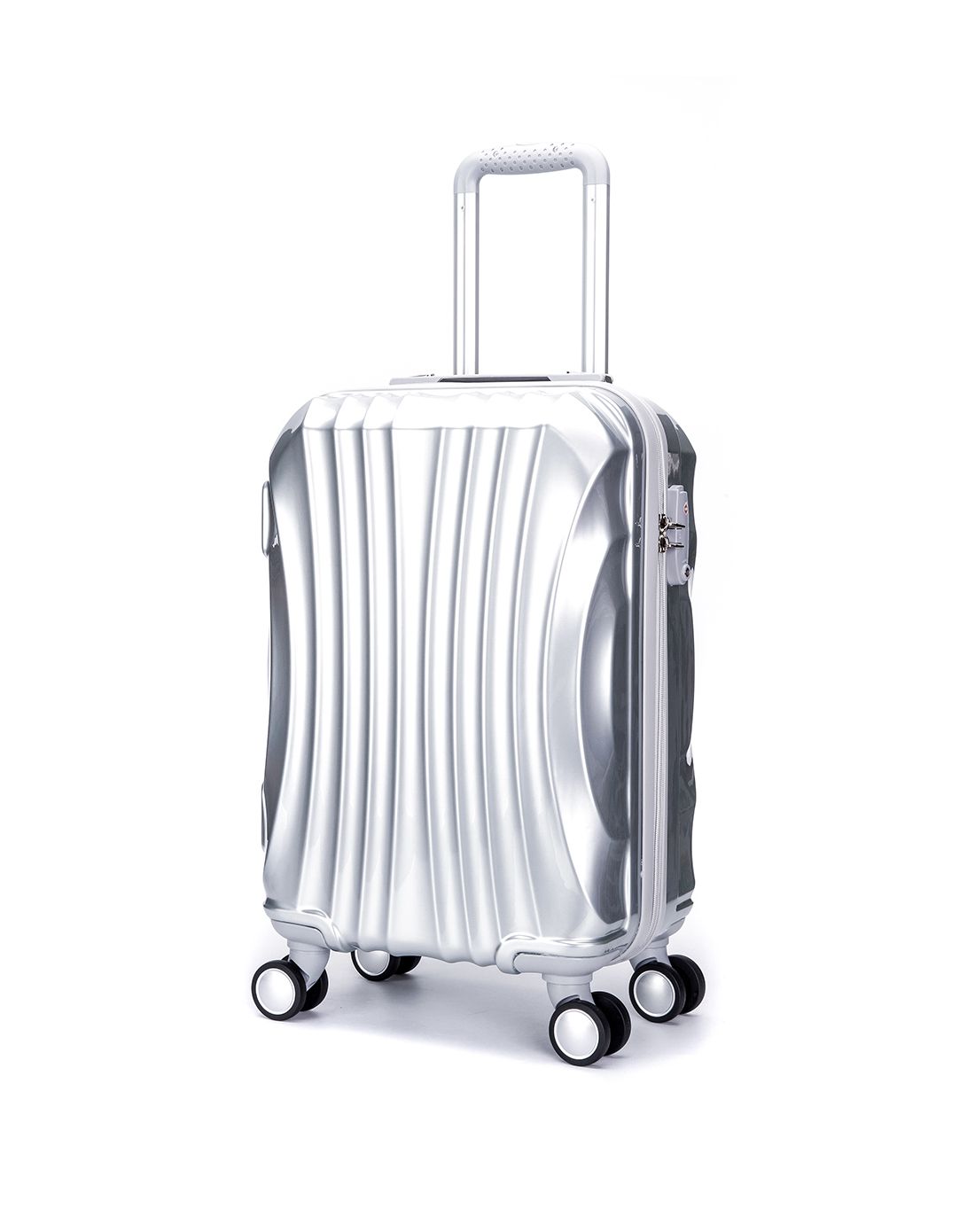 奥康2016新款银色运动休闲拉杆箱