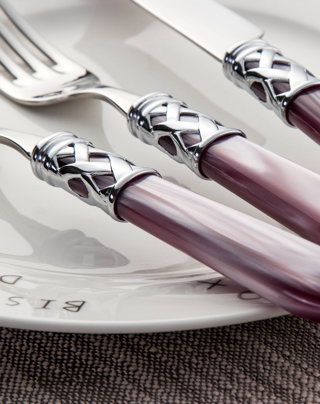 bugatti餐具套装 意大利原装进口不锈钢西餐具三件套