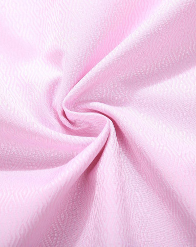 浅粉色经典舒适纯色短袖衬衫
