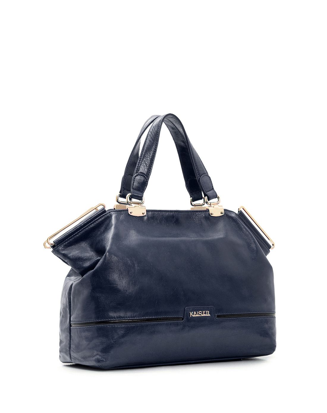 凯撒kaiser男女包女款蓝色牛皮时尚休闲手提包2139803702b_唯品会