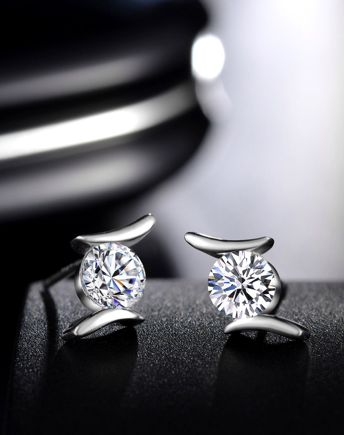 bazaar 925银时尚耳钉