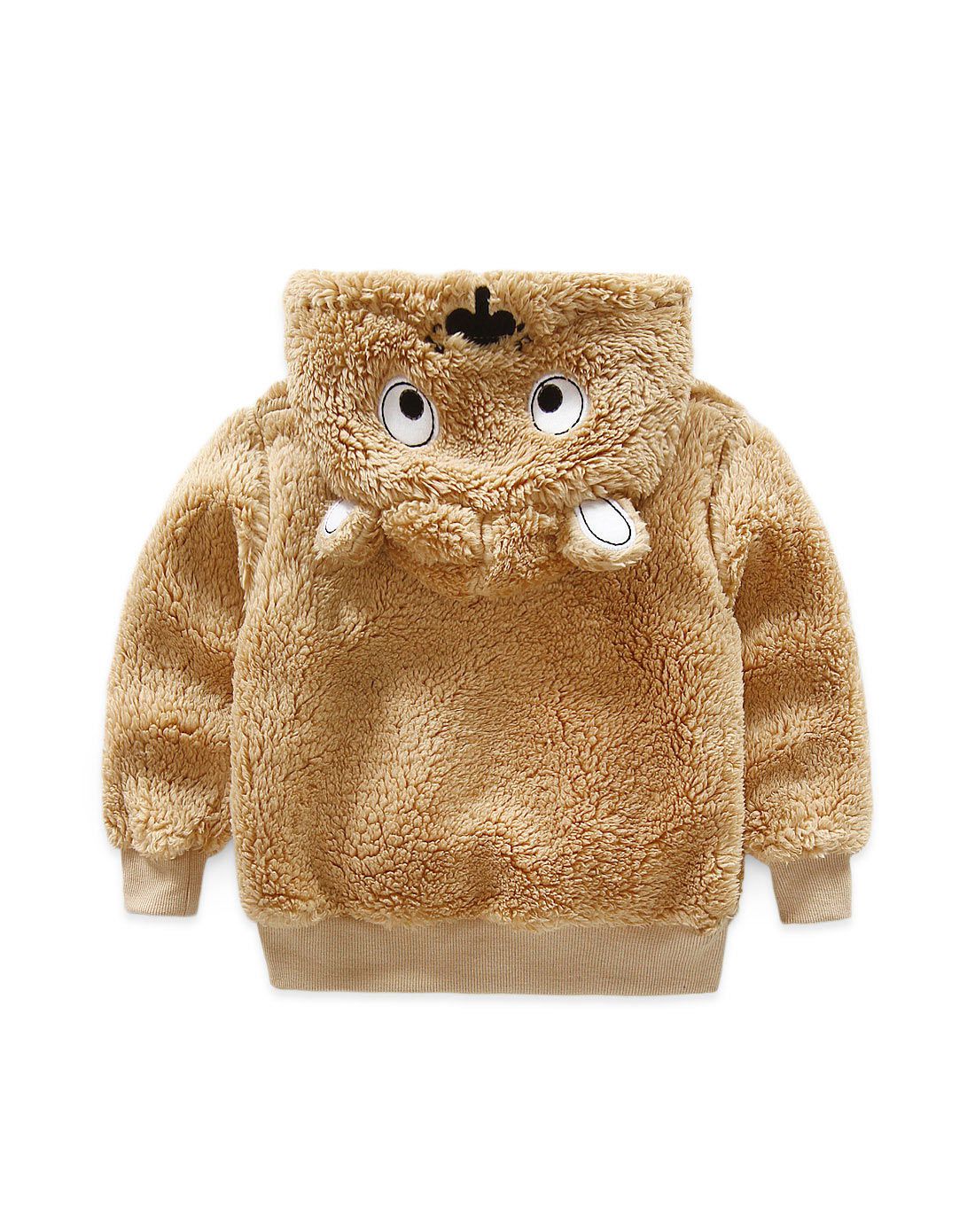 男童卡其色小熊外套