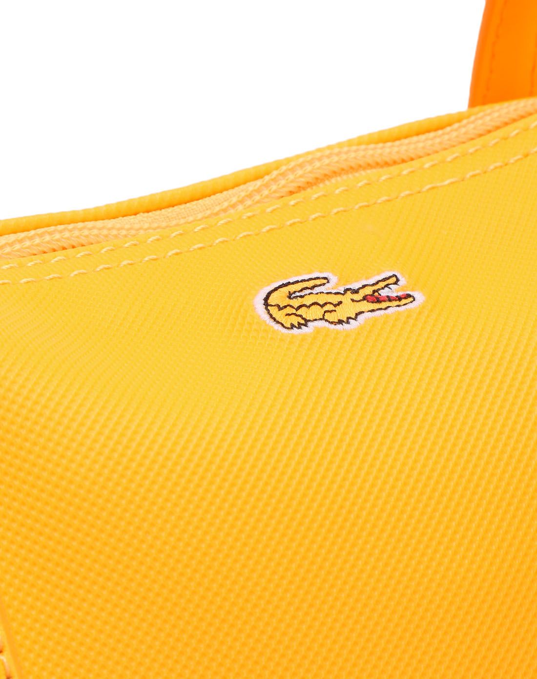 荧光桔色活力流行手提包