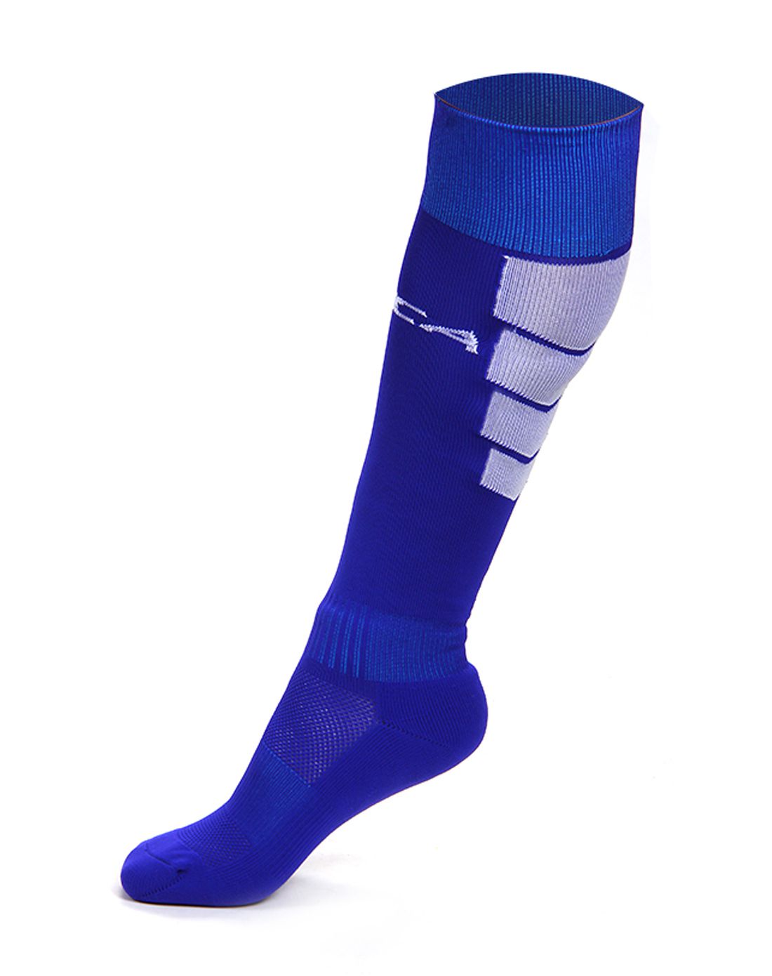 成人长筒袜加厚足球袜均码 蓝色