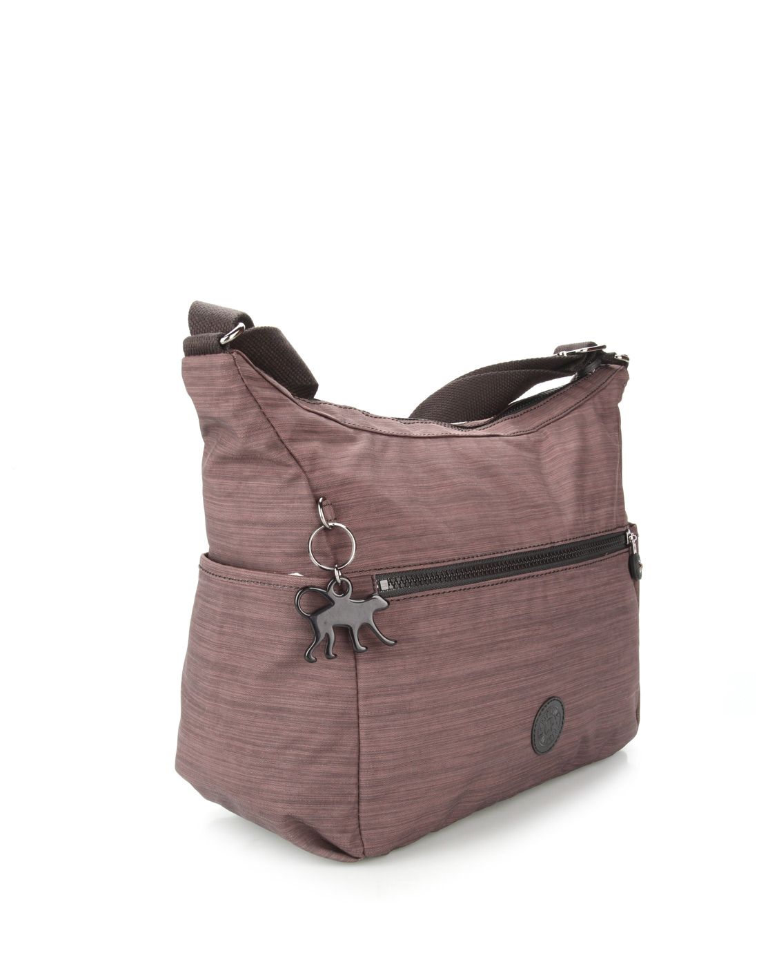 > kipling 女士棕色单肩斜挎休闲包