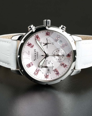 卡西欧casio手表专场 > sheen系列时尚镶钻石英女表