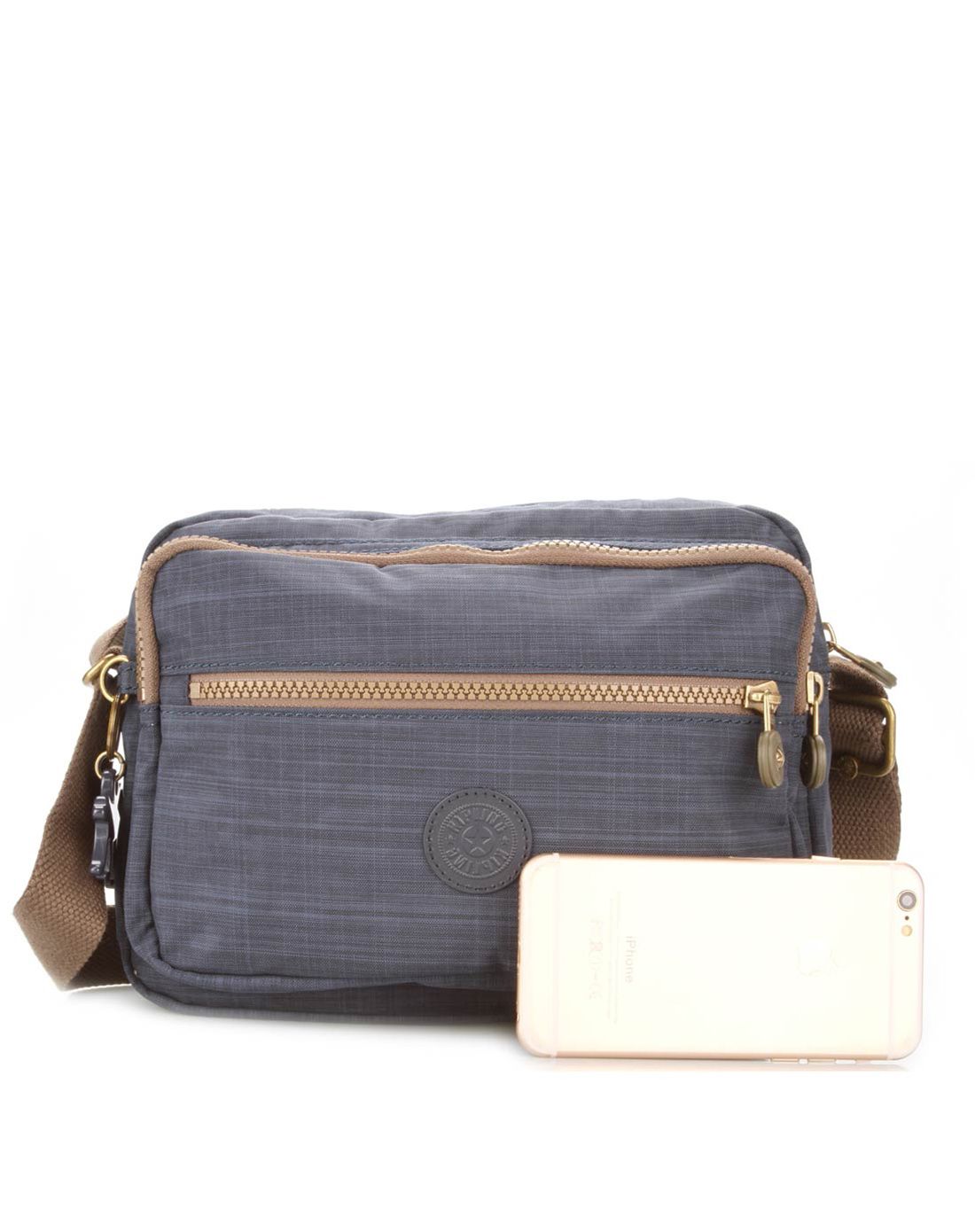 kipling 女士深蓝色单肩斜挎休闲包