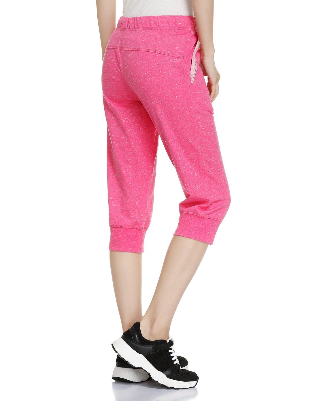 舒爽速干 女款花灰玫红七分卫裤 运动生活系列