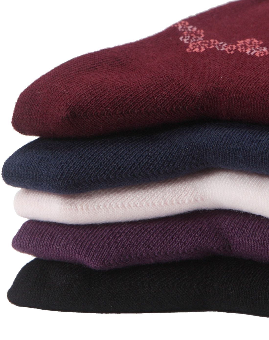 3双装梦特娇精梳棉简约印象女袜(混色随机)