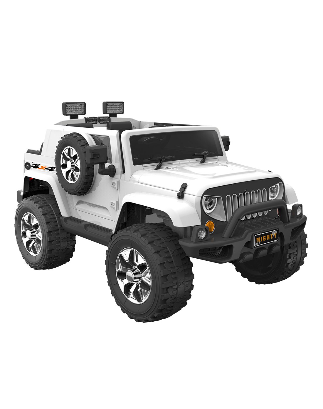 福儿宝可坐电动越野车新款jeep1668白