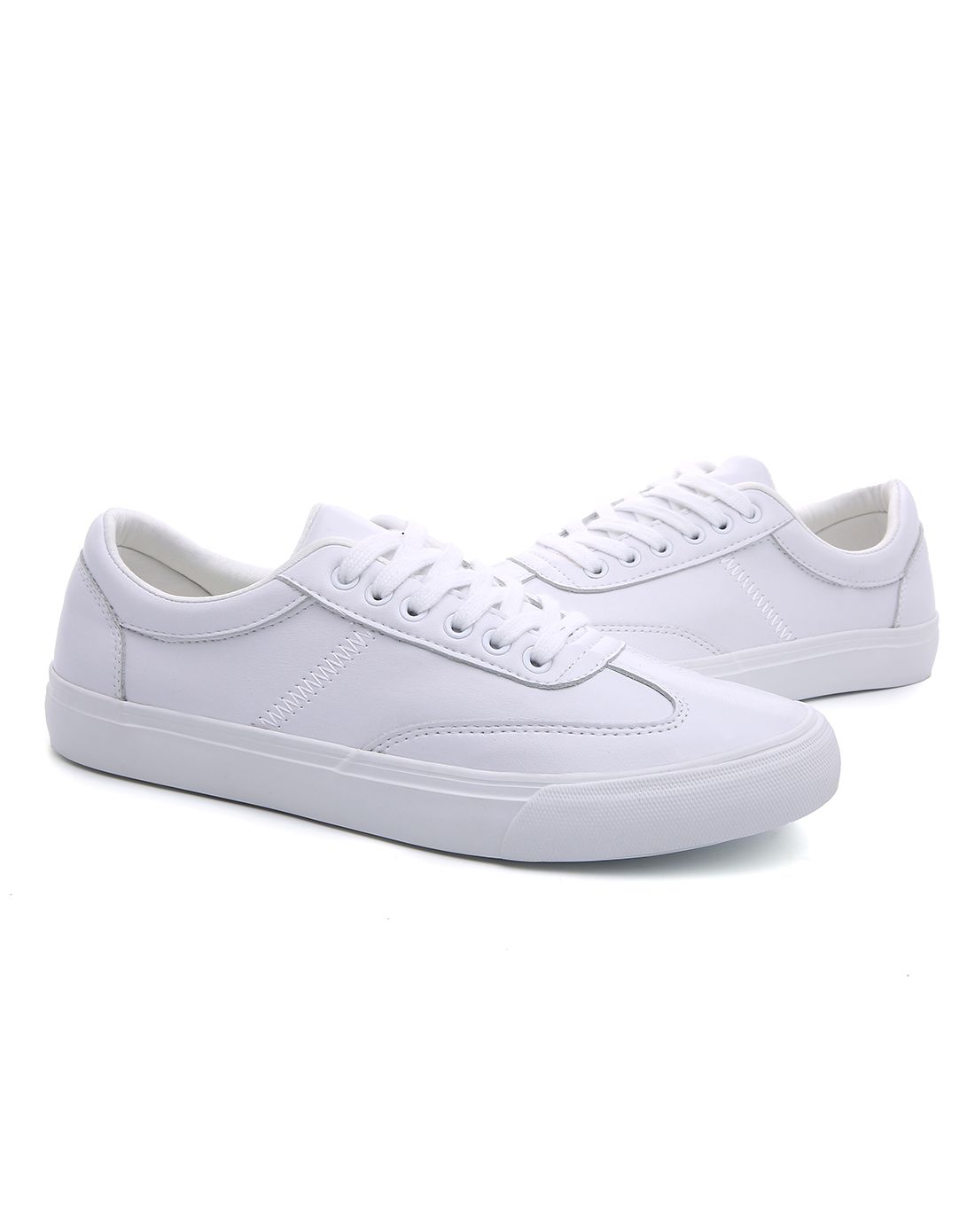 纯色耐磨 男款白色运动鞋