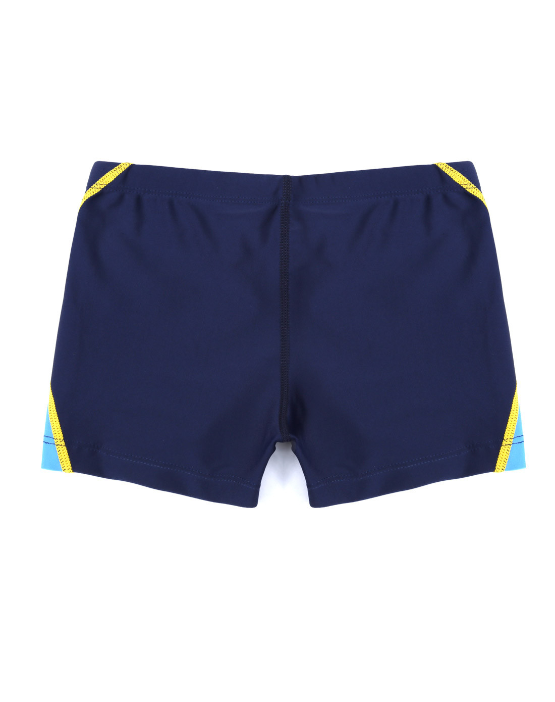 男童款深蓝色平口游泳裤 舒适贴身