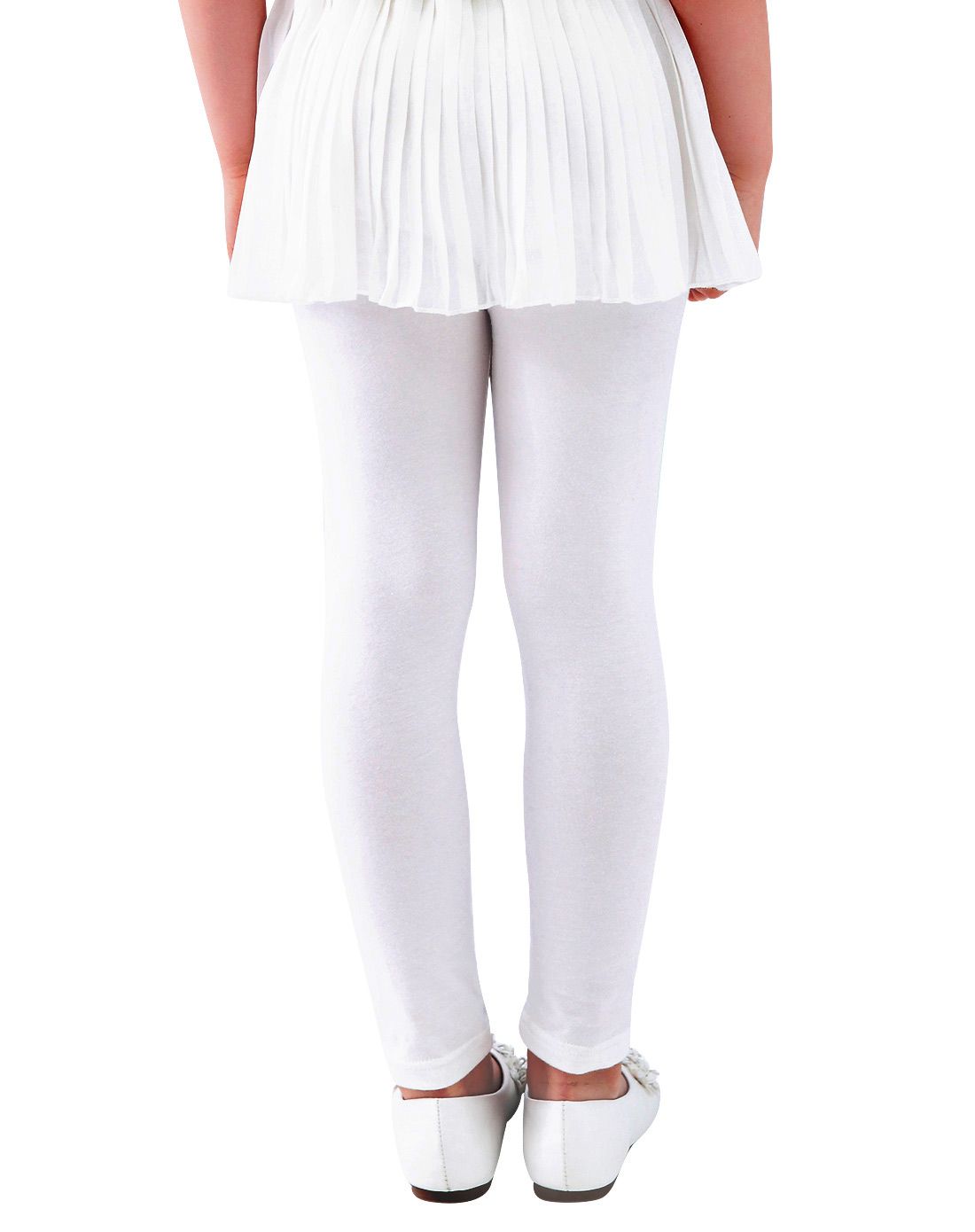 女童白色打底裤