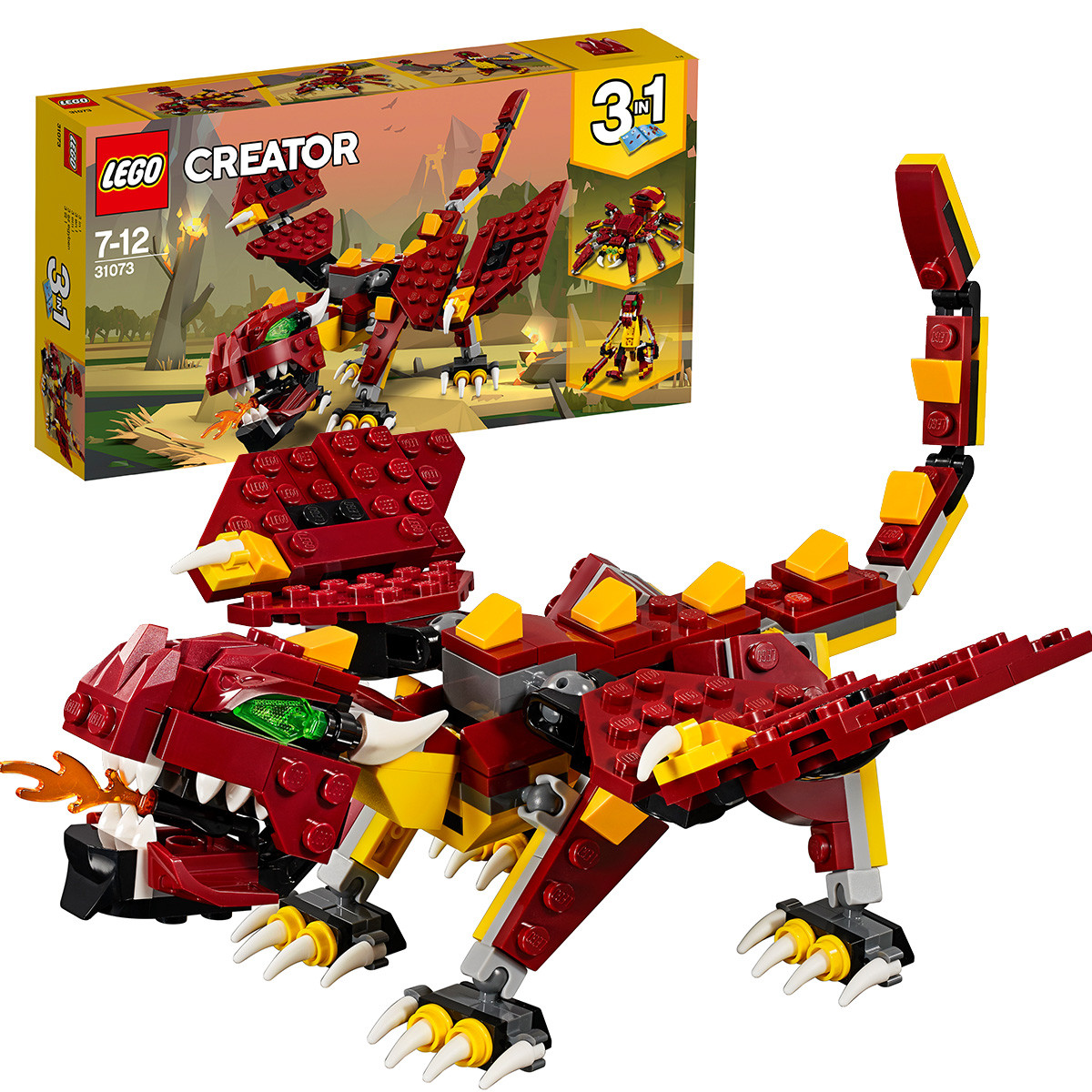 lego乐高积木玩具创意百变系列31073-神秘怪兽儿童玩具模型(7-12岁)