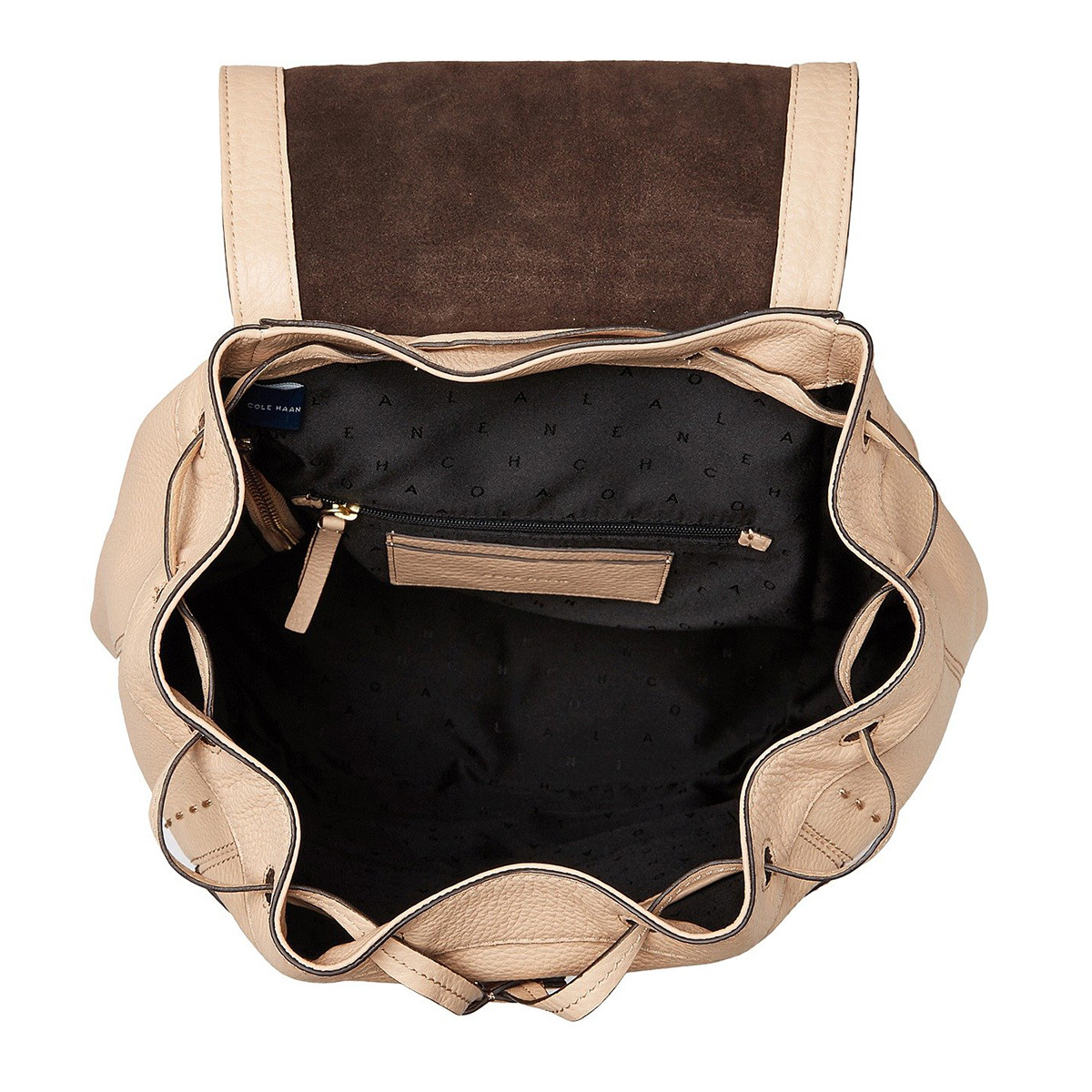 cole haan女士真皮简约时尚双肩包背包