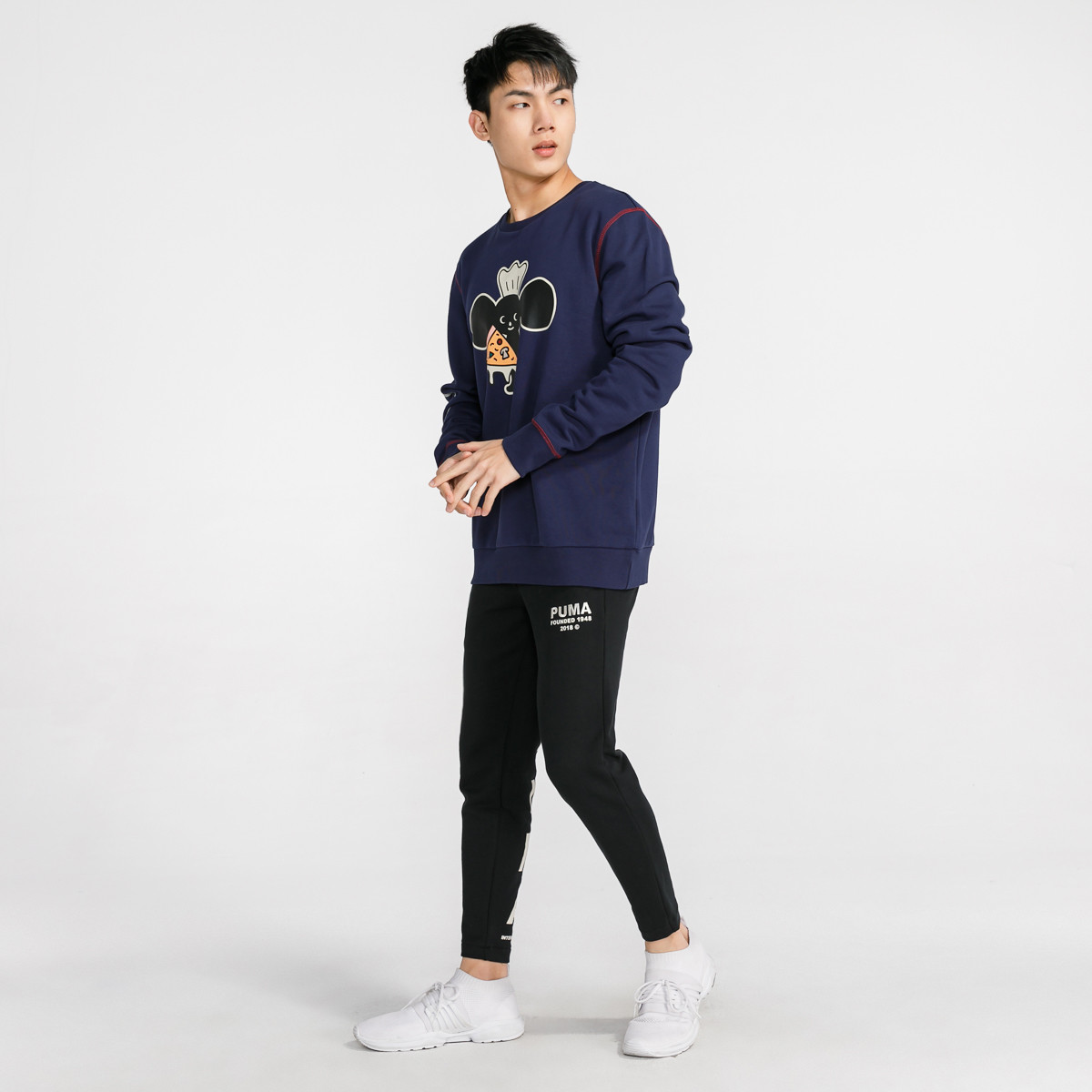 彪马puma x tyakasha 男款潮搭印图长袖卫衣57842206_唯品会