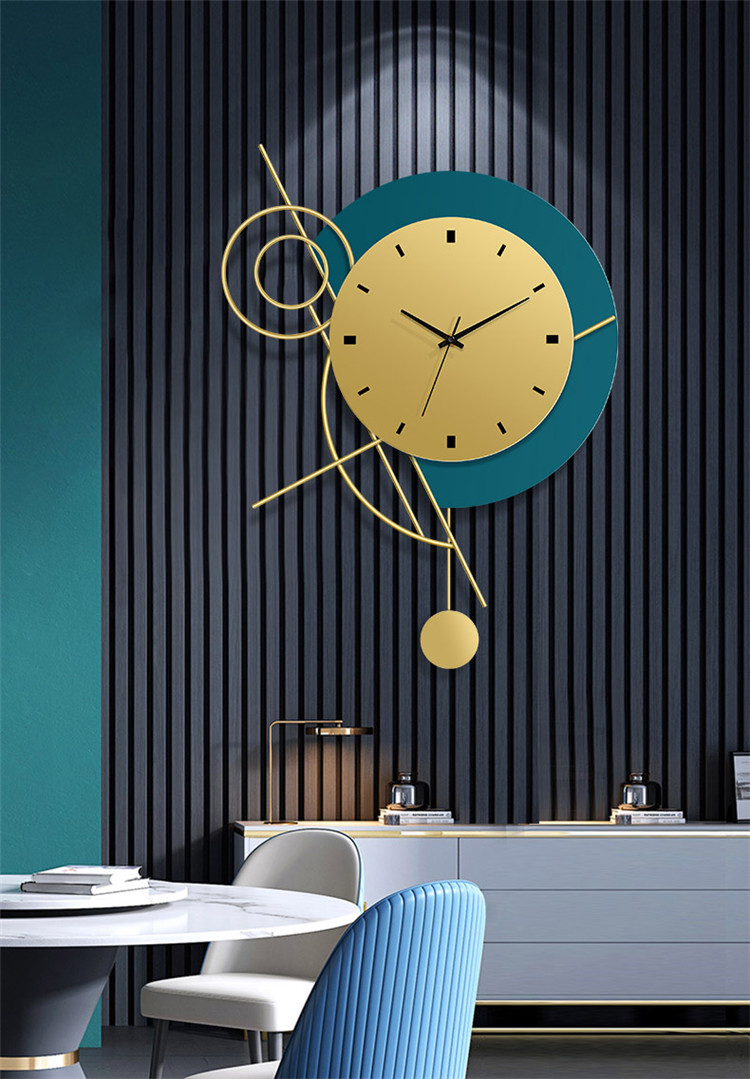 现代简约钟表挂钟客厅墙壁创意装饰时尚静音家用钟饰艺术时钟挂墙