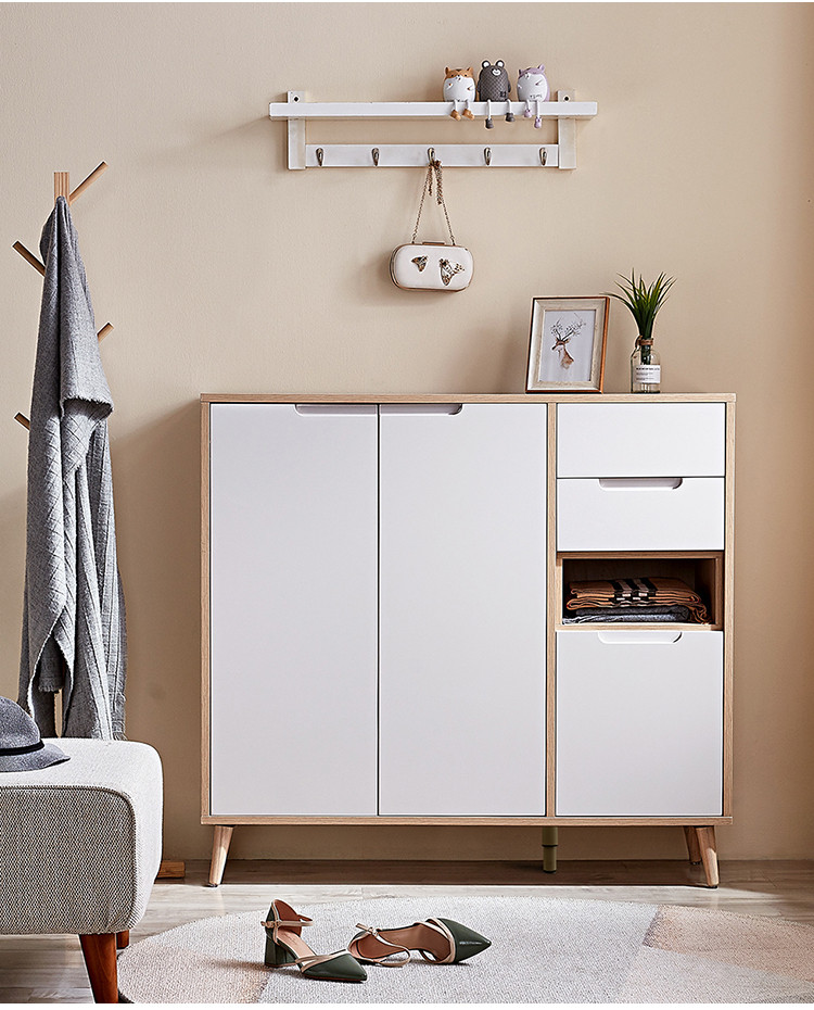 北欧鞋柜家用门口入口收纳柜大容量多层玄关柜经济型125706