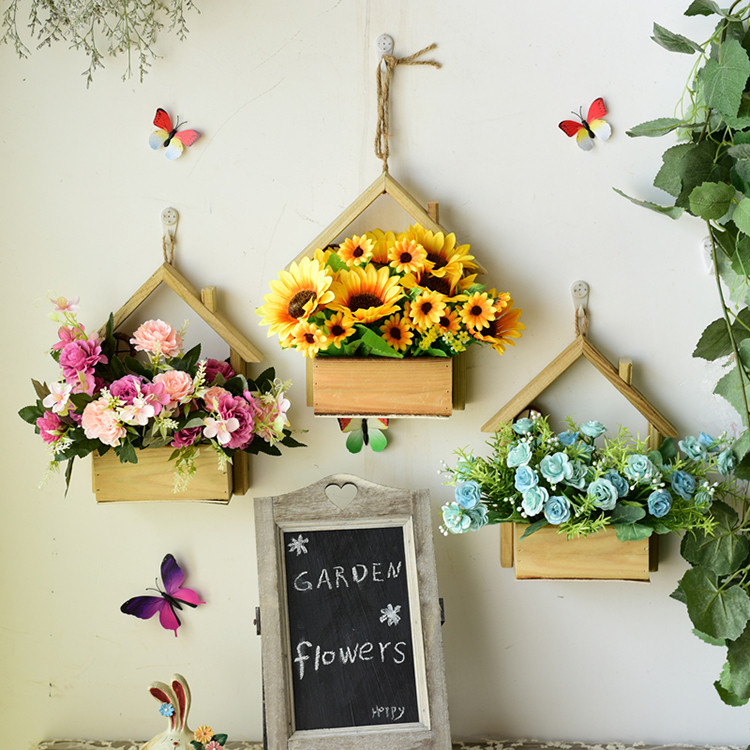 创意墙壁挂饰壁挂花篮家居客厅卧室阳台墙上装饰挂花餐厅墙面挂件