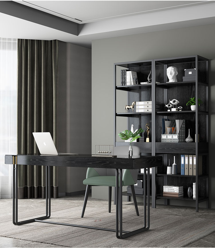 意式轻奢自由组合书架客厅书房家具简约书柜现代简约储物柜