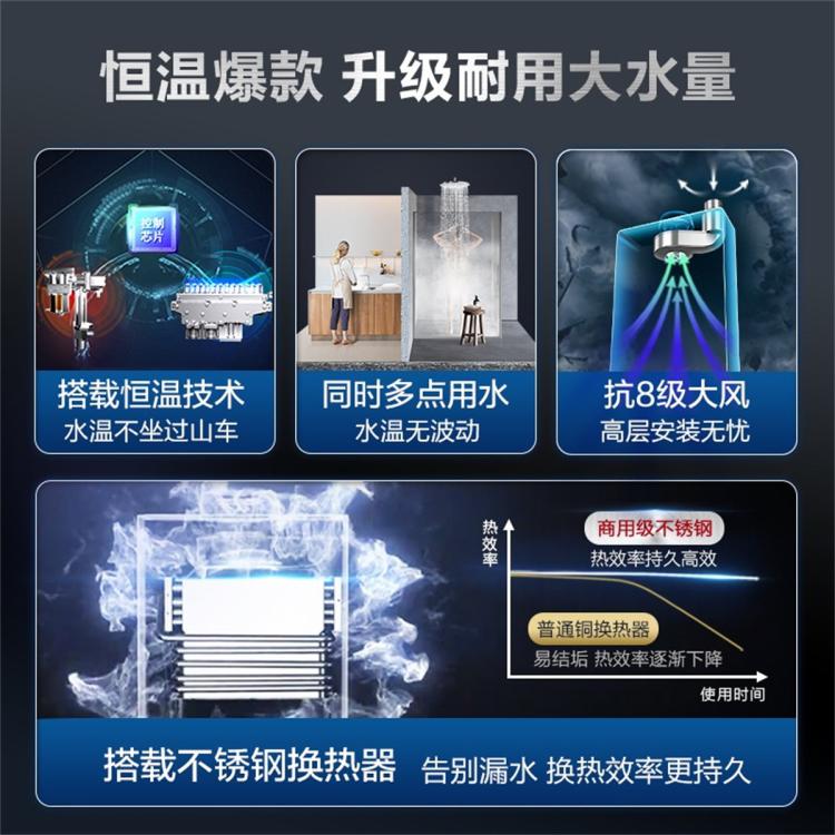 A.O.SMITH 史密斯13/16升燃气热水器TM5不锈钢换热器更耐用 负压更安全 恒温