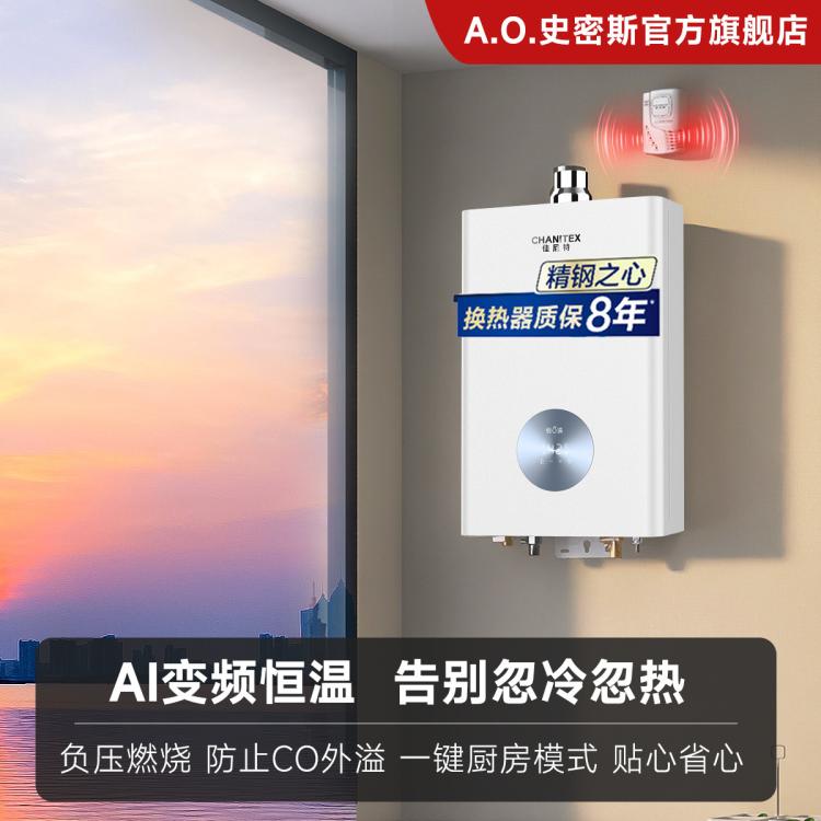 佳尼特 AO史密斯佳尼特燃气热水器TC1不锈钢换热器8年包换精控恒温防冻