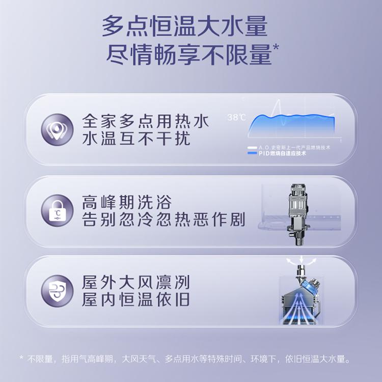 佳尼特 AO史密斯佳尼特恒温零冷水燃气热水器16升不锈钢换热器保8年